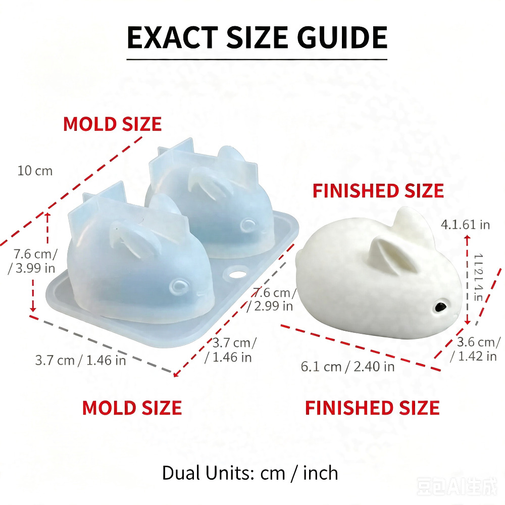 3D Mini Rabbit Silicone Mold F - đánh giá và giá Candle Making Tutorial