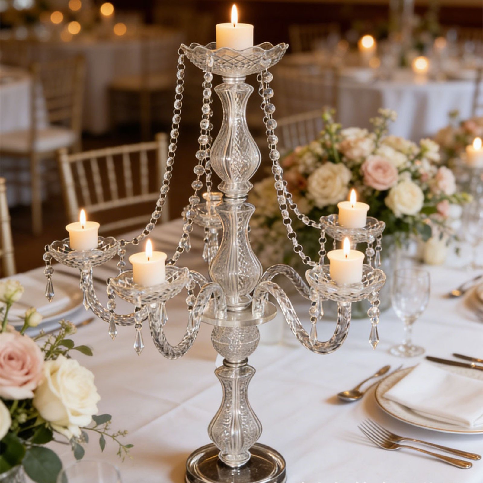 Crystal Candelabra Elegant Wed - đánh giá và giá Candle Making Uk