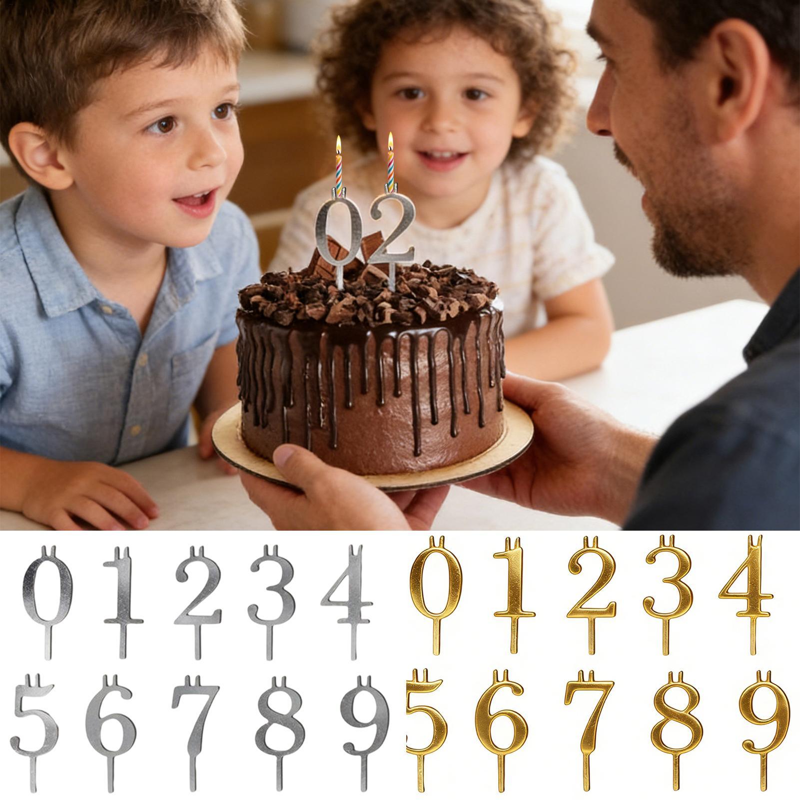 10pcs 0-9 Number Cake Toppers  - đánh giá và giá Candle Making Tutorial